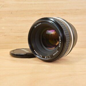 Nikon Nikkor AI-S 50mm f/1.8 / Standard Prime Lens / Manual Focus /Japan